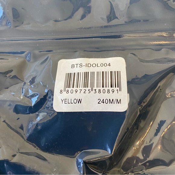 BTS Jungkook Idol Flip Flops Yellow Women’s Size 240M US 7 Bangtan Boys JK Bias - Picture 5 of 6